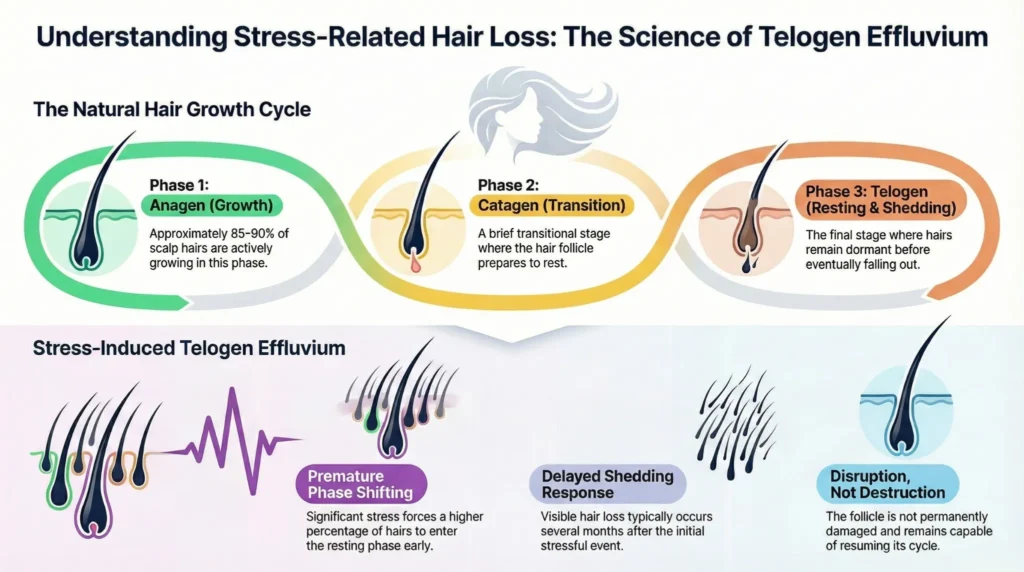 Stress That Can Trigger Hair Loss