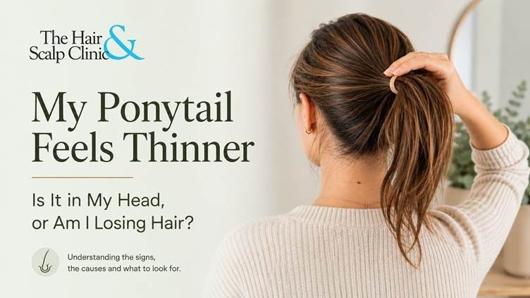 A thinner ponytail does not always mean the same thing